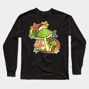 Groovy mushrooms Long Sleeve T-Shirt